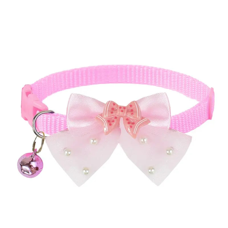 Adjustable Bow Tie Collar for Yorkie, Maltese & Poodle Dogs, Butterfly Design, Cute Pet Accessory, Comfortable Neck Strap
