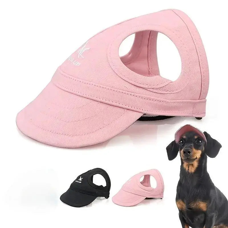 Adjustable Pet Sun Hat, 1 Count Waterproof Pet Hat with Elastic Band, Outdoor Sun Hat for Small Medium Dogs & Cats