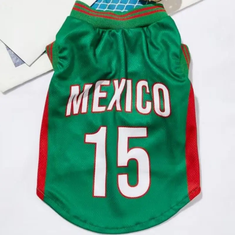 Breathable Pet Basketball Jersey, Summer Comfort Shirt for Small Medium Dogs, Stylish Dog Clothes, Ideal for Active Pets