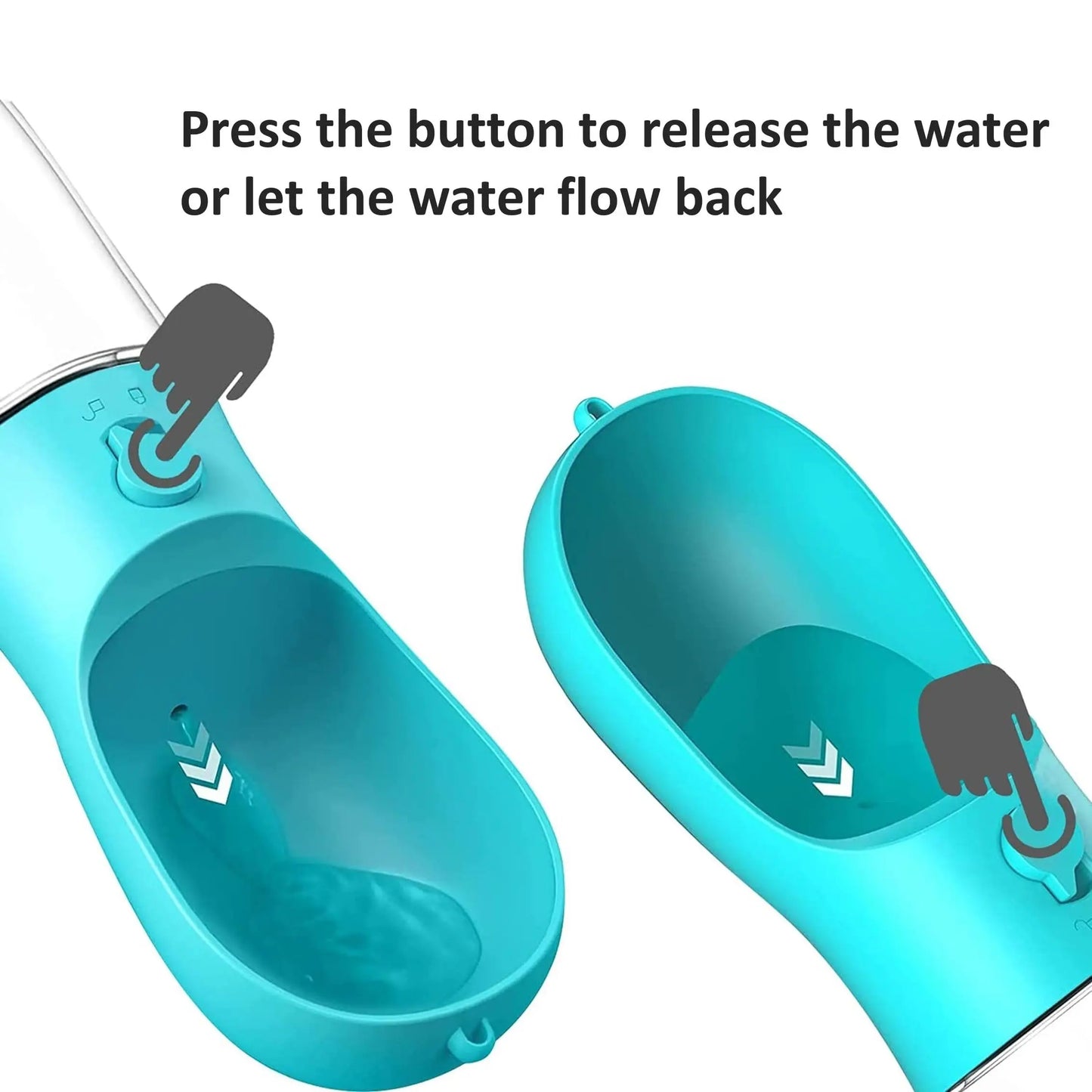 12Oz Food Grade Plastic Leak-Proof Portable Dog Water Bottle - Dispenser Water Bottles, Pet Drinking Feeder for Outdoor Walking, Hiking
