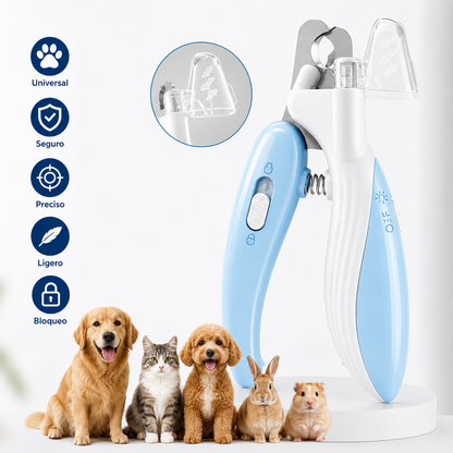 Cortauñas LED Profesional para Perros y Gatos  ✨ Cuida las uñas de tu mascota con total seguridad.