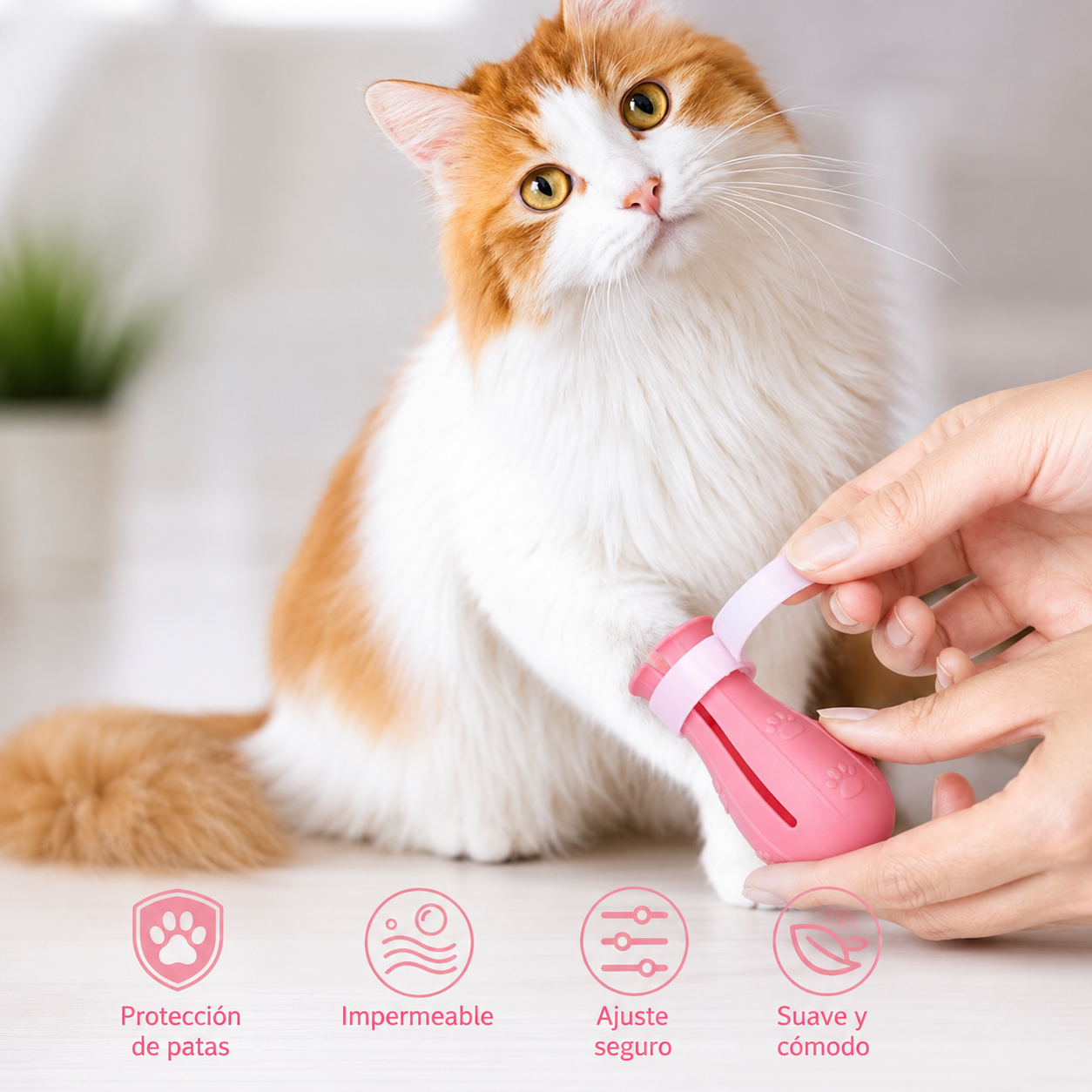 🐶🐱 Baña y Cuida a tu Mascota con Seguridad – Protectores de Patas de Silicona Reutilizables (4 Pares)